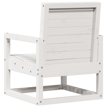 Tuinstoel 57,5X63X76 Cm Massief Grenenhout Wit