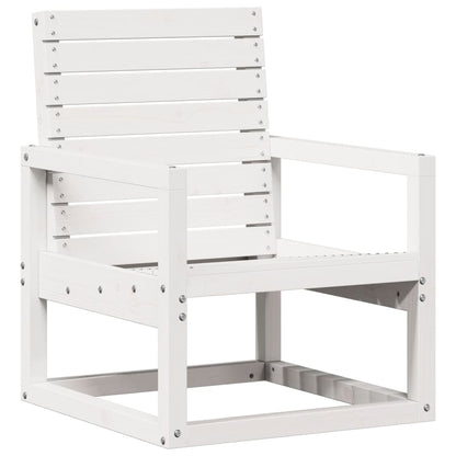 3-Delige Loungeset Massief Grenenhout Wit