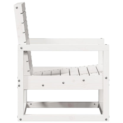 3-Delige Loungeset Massief Grenenhout Wit
