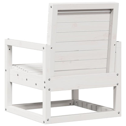 3-Delige Loungeset Massief Grenenhout Wit