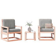 3-piece Lounge Set Solid Douglas Fir
