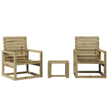 3-Delige Loungeset Geïmpregneerd Grenenhout