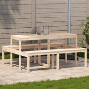 Picnic table 160x134x75 cm solid pine wood