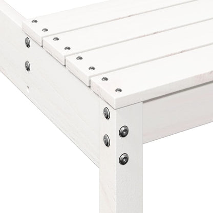 Picknicktafel 160x134x75 cm massief grenenhout wit