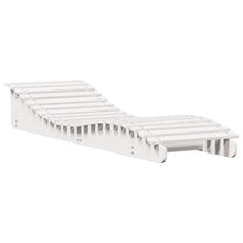 Ligbed 205x60x31,5 cm massief grenenhout wit