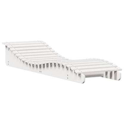 Ligbed 205x60x31,5 cm massief grenenhout wit