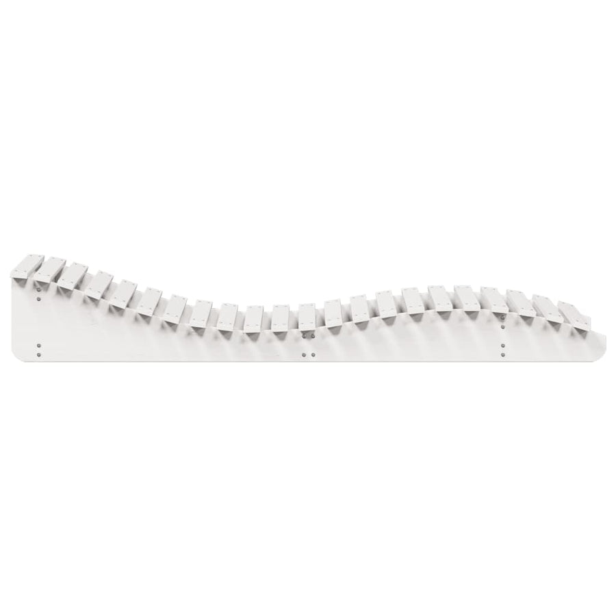 Ligbed 205X70X31,5 Cm Massief Grenenhout Wit
