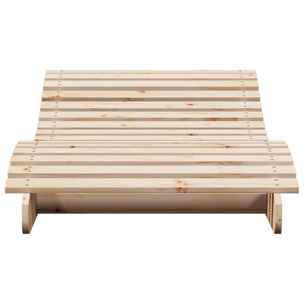 Ligbed 205X80X31,5 Cm Massief Grenenhout 1