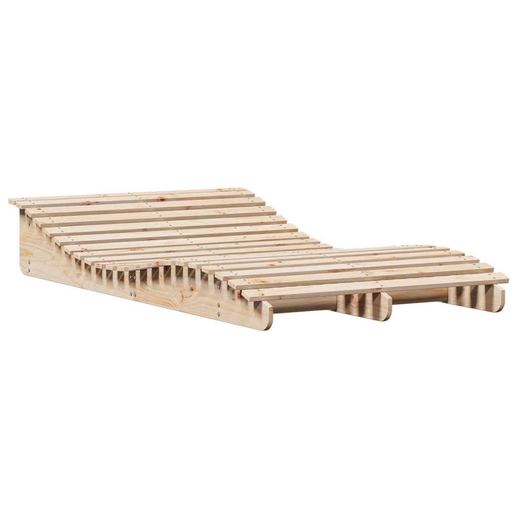 Ligbed 205X110X31,5 Cm Massief Grenenhout