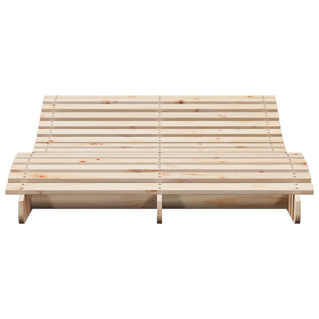 Ligbed 205X110X31,5 Cm Massief Grenenhout
