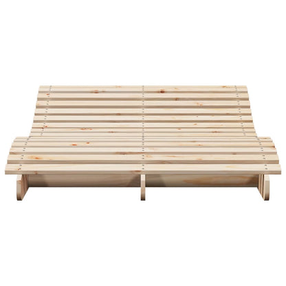 Ligbed 205X110X31,5 Cm Massief Grenenhout