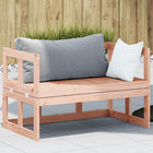 Extendable Garden Bench Solid Douglas Fir Natural Douglas Fir