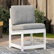 Tuinstoel massief grenenhout 50,5x55x77 cm wit