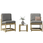 3-piece Lounge Set Impregnated Pine