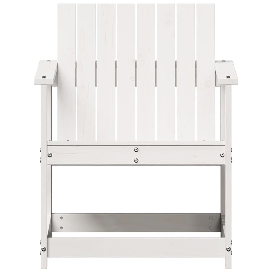 Tuinstoel 62x55x77 cm massief grenenhout wit