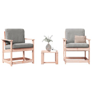 3-piece Lounge Set Solid Douglas Fir