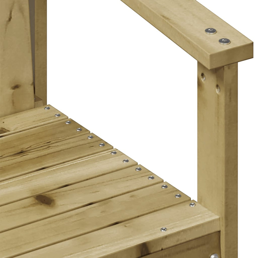 3-delige Loungeset geïmpregneerd grenenhout