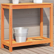 Oppottafel grenenhout 82,5x35x75 cm wasbruin