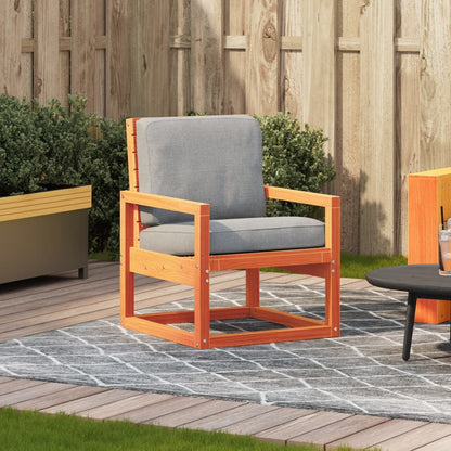 Tuinstoel 57,5X63X76 Cm Massief Grenenhout Wasbruin