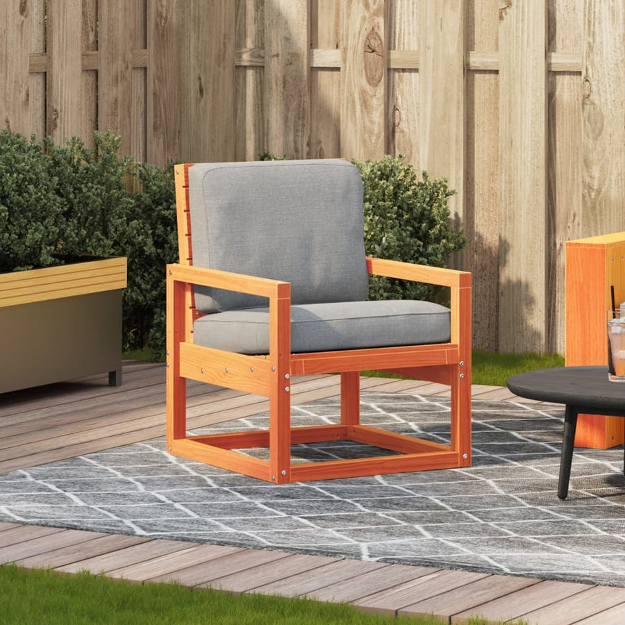 Tuinstoel 57,5X63X76 Cm Massief Grenenhout Wasbruin