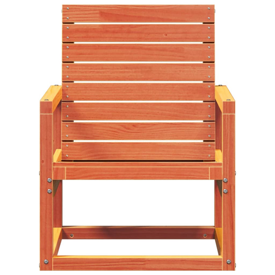 Tuinstoel 57,5X63X76 Cm Massief Grenenhout Wasbruin