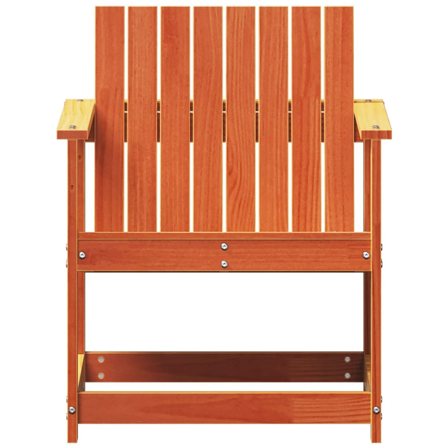 Tuinstoel 62x55x77 cm massief grenenhout wasbruin