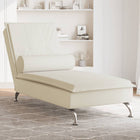 Massage chaise longue met bolster fluweel roze