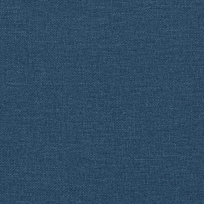 Massage chaise longue met kussens stof blauw