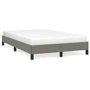 Bed frame without mattress 120x190 cm fabric dark grey