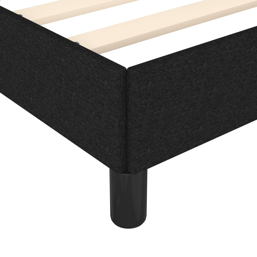 Bedframe Stof Zwart 120 x 190 cm 25 cm