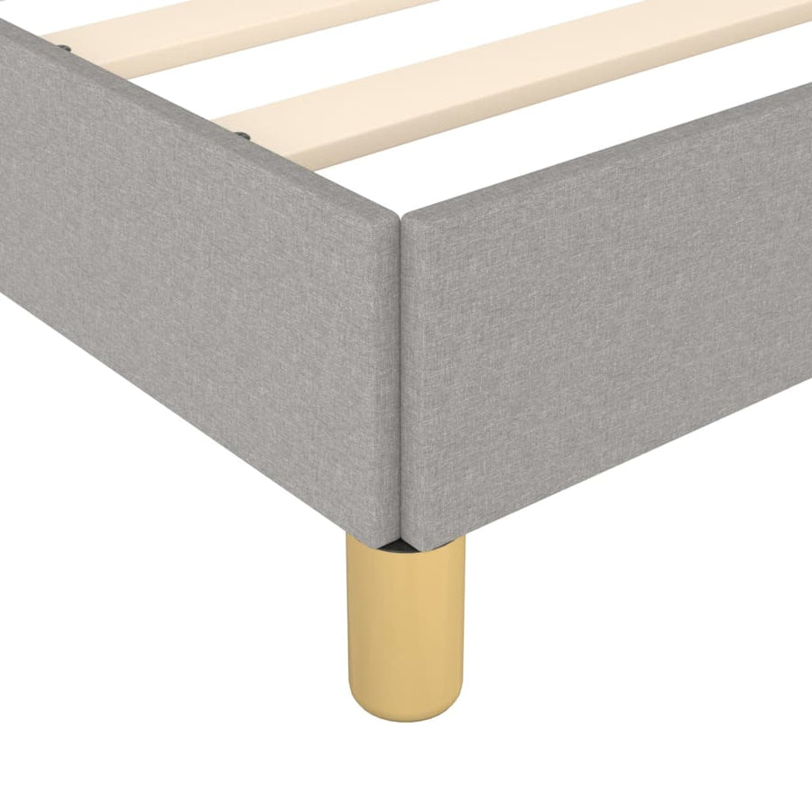 Bedframe Stof Lichtgrijs 120 x 190 cm 25 cm