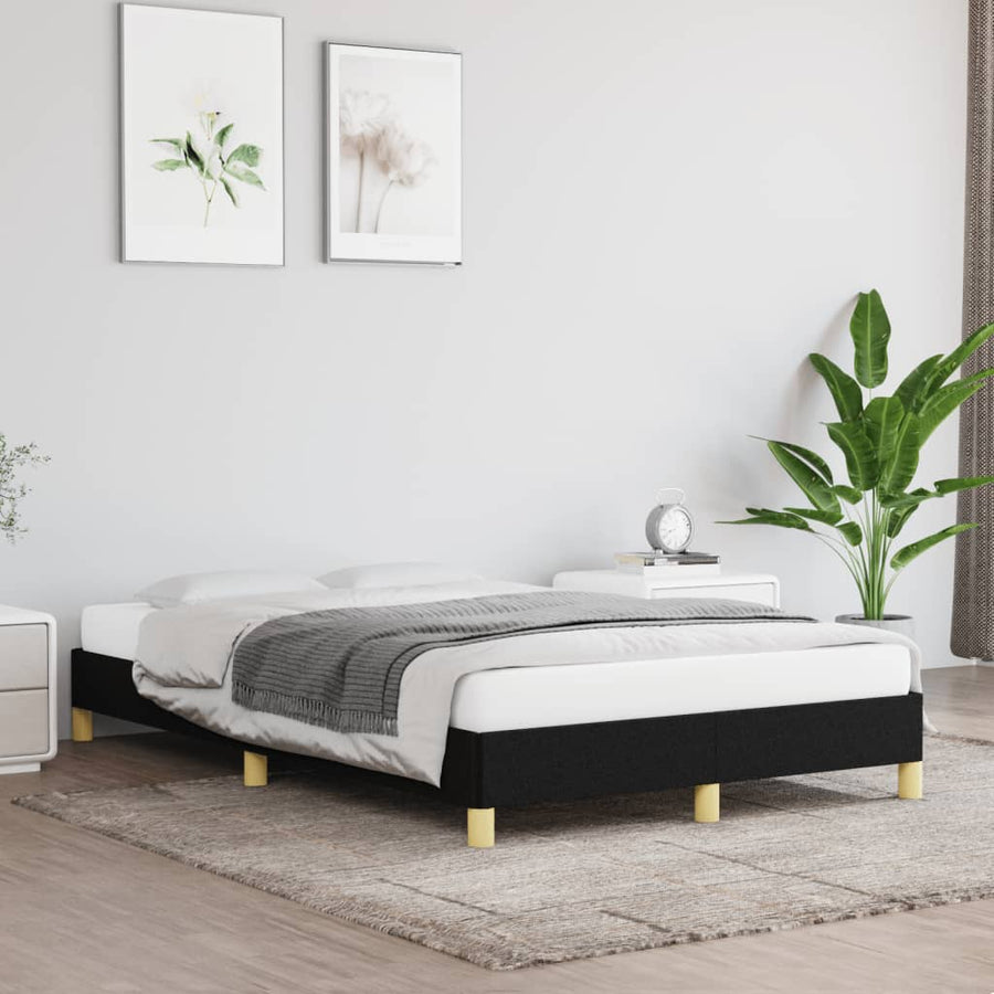 Bedframe Stof Zwart 120 x 190 cm 25 cm