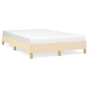 Bedframe 120x190 cm stof crèmekleurig
