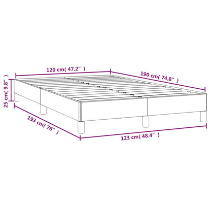 Bedframe Stof Blauw 120 x 190 cm 25 cm