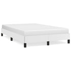 Bedframe 120x190 cm kunstleer wit