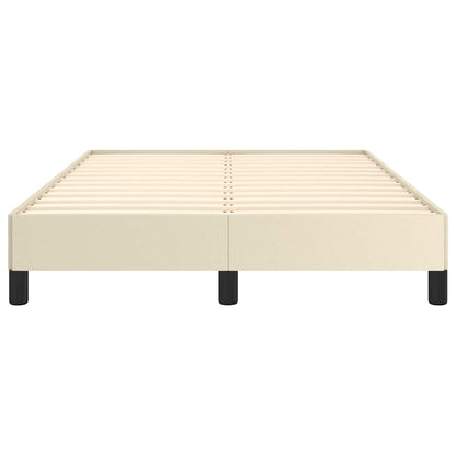 Bedframe zonder matras 120x190 cm kunstleer crème