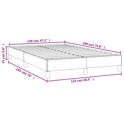 Bedframe zonder matras 120x190 cm kunstleer crème