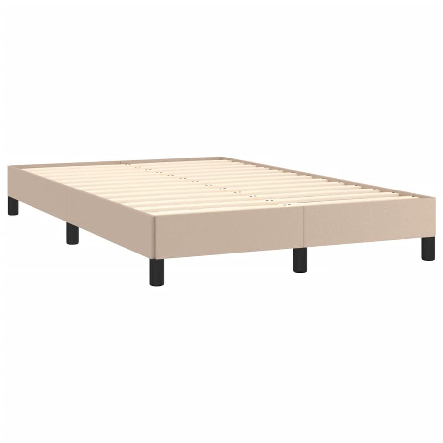 Bedframe Kunstleer Kleurig Cappuccino 120 x 190 cm 25 cm