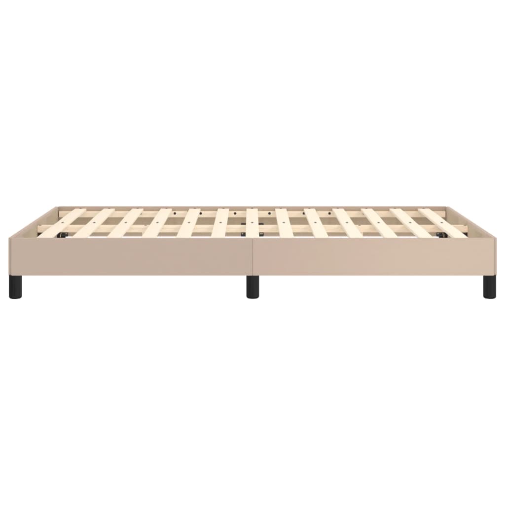 Bedframe Kunstleer Kleurig Cappuccino 120 x 190 cm 25 cm