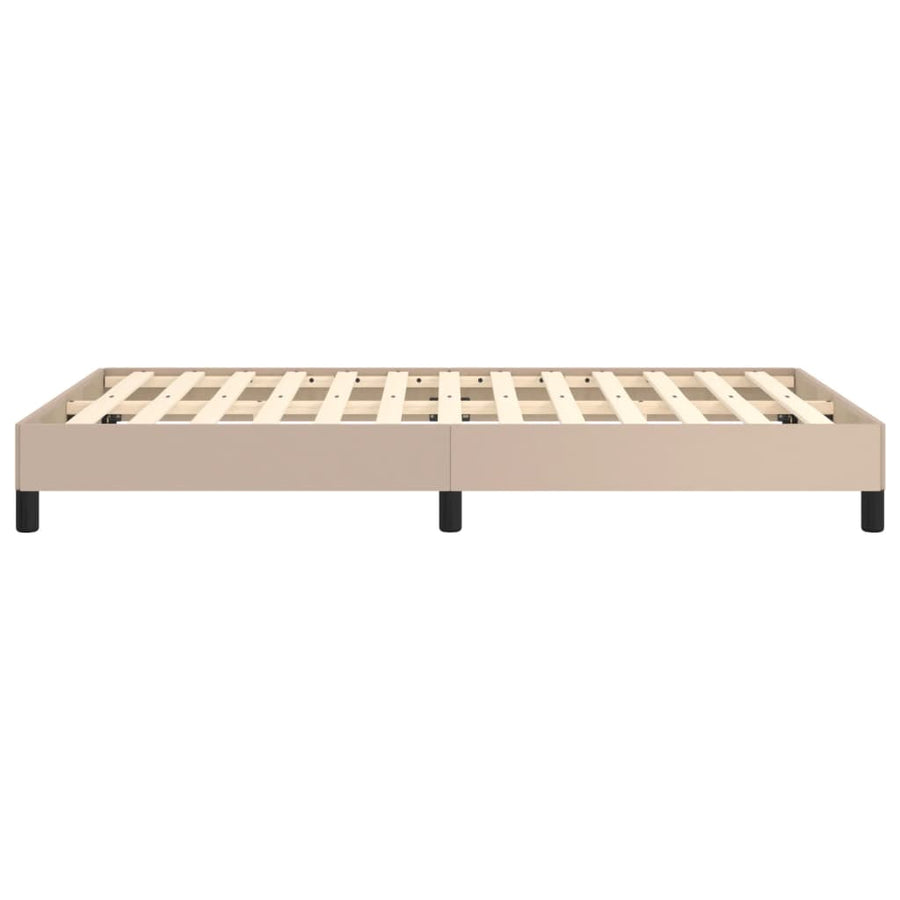 Bedframe Kunstleer Kleurig Cappuccino 120 x 190 cm 25 cm