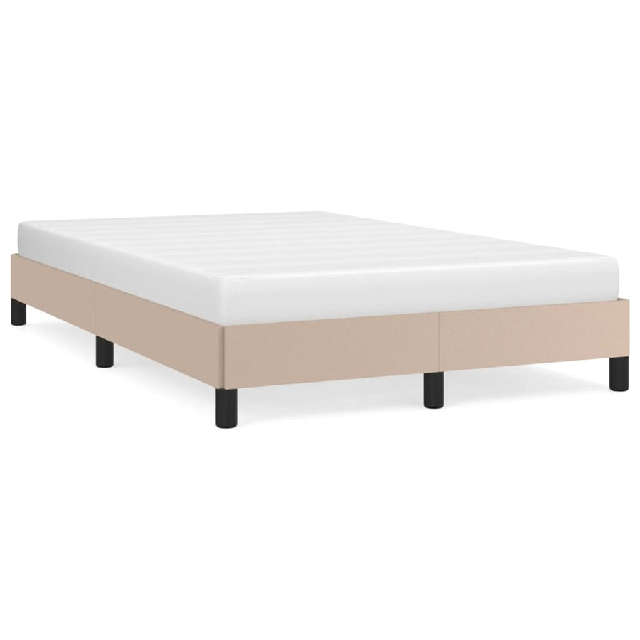 Bedframe Kunstleer Kleurig Cappuccino 120 x 190 cm 25 cm