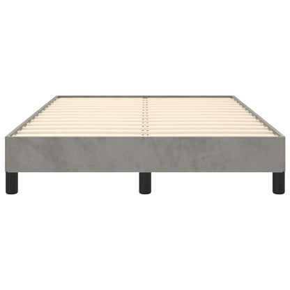 Bedframe Fluweel Lichtgrijs 120 x 190 cm 25 cm