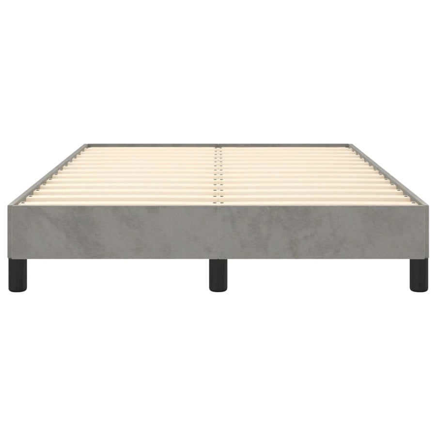 Bedframe Fluweel Lichtgrijs 120 x 190 cm 25 cm