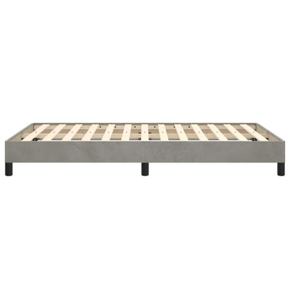 Bedframe Fluweel Lichtgrijs 120 x 190 cm 25 cm