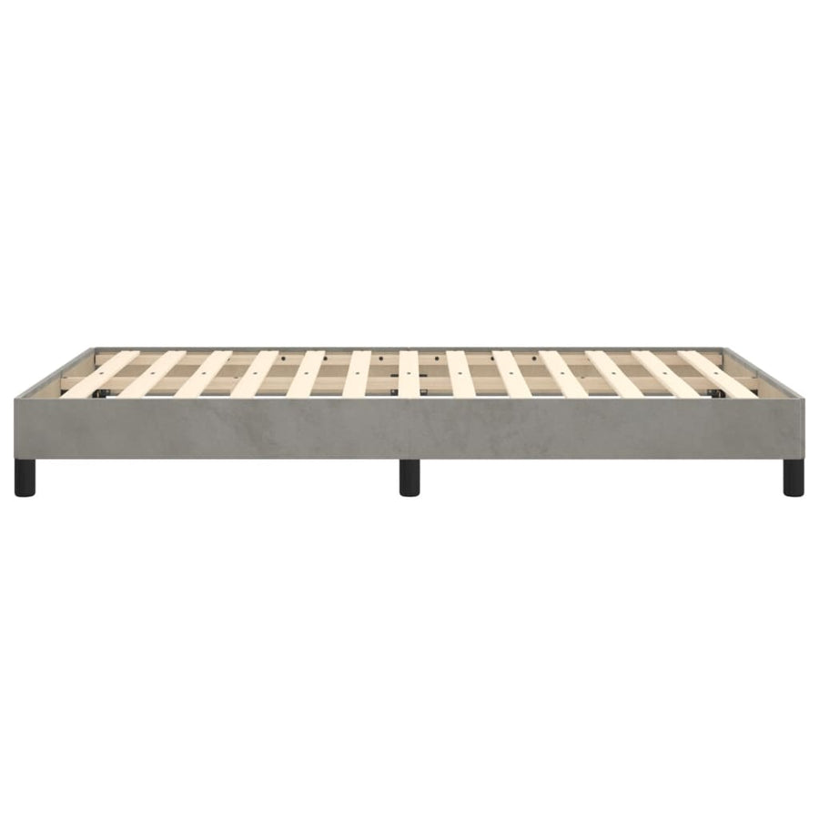 Bedframe Fluweel Lichtgrijs 120 x 190 cm 25 cm