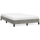 Bedframe 120x190 cm fluweel lichtgrijs