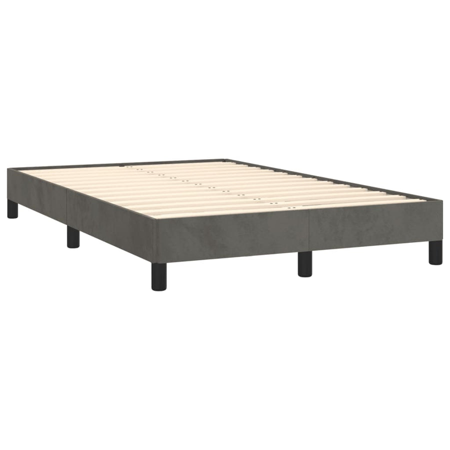 Bedframe Fluweel Donkergrijs 120 x 190 cm 25 cm