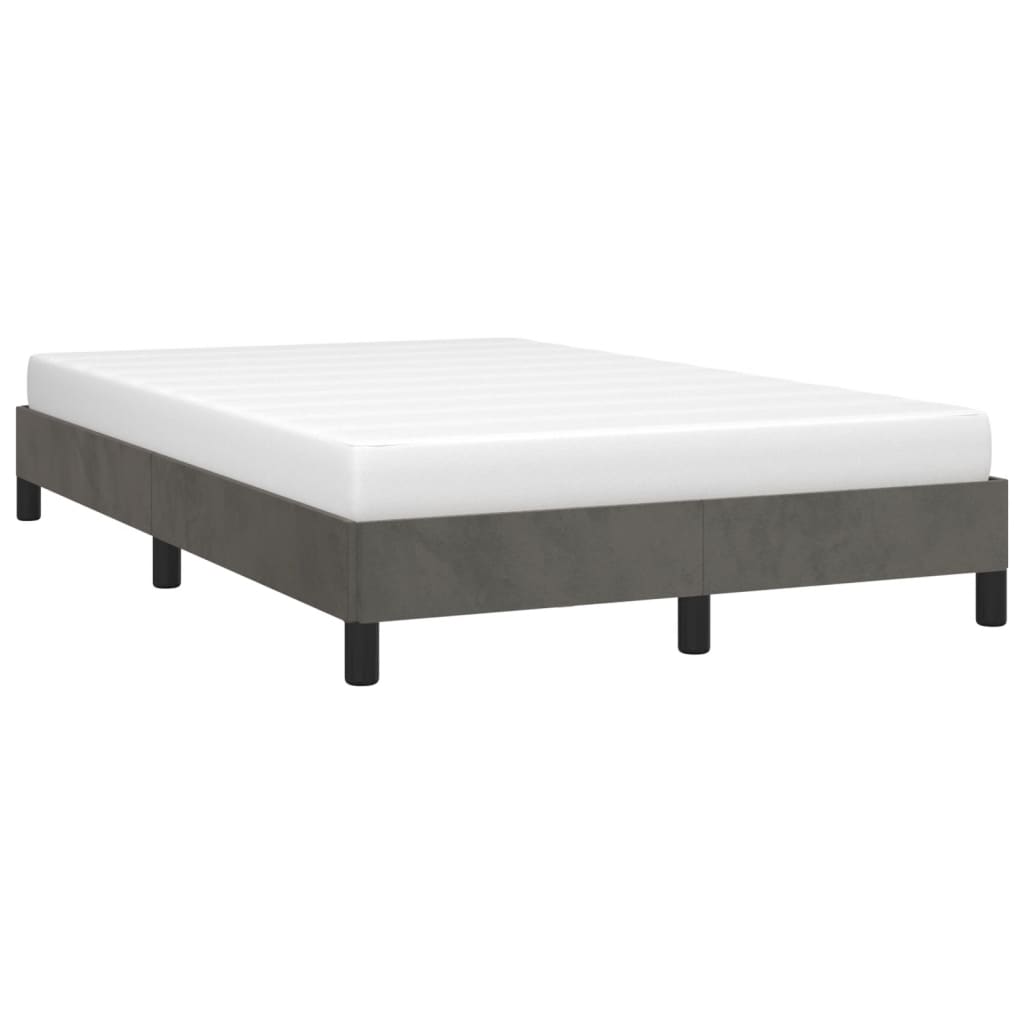 Bedframe Fluweel Donkergrijs 120 x 190 cm 25 cm