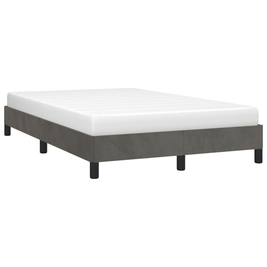 Bedframe Fluweel Donkergrijs 120 x 190 cm 25 cm