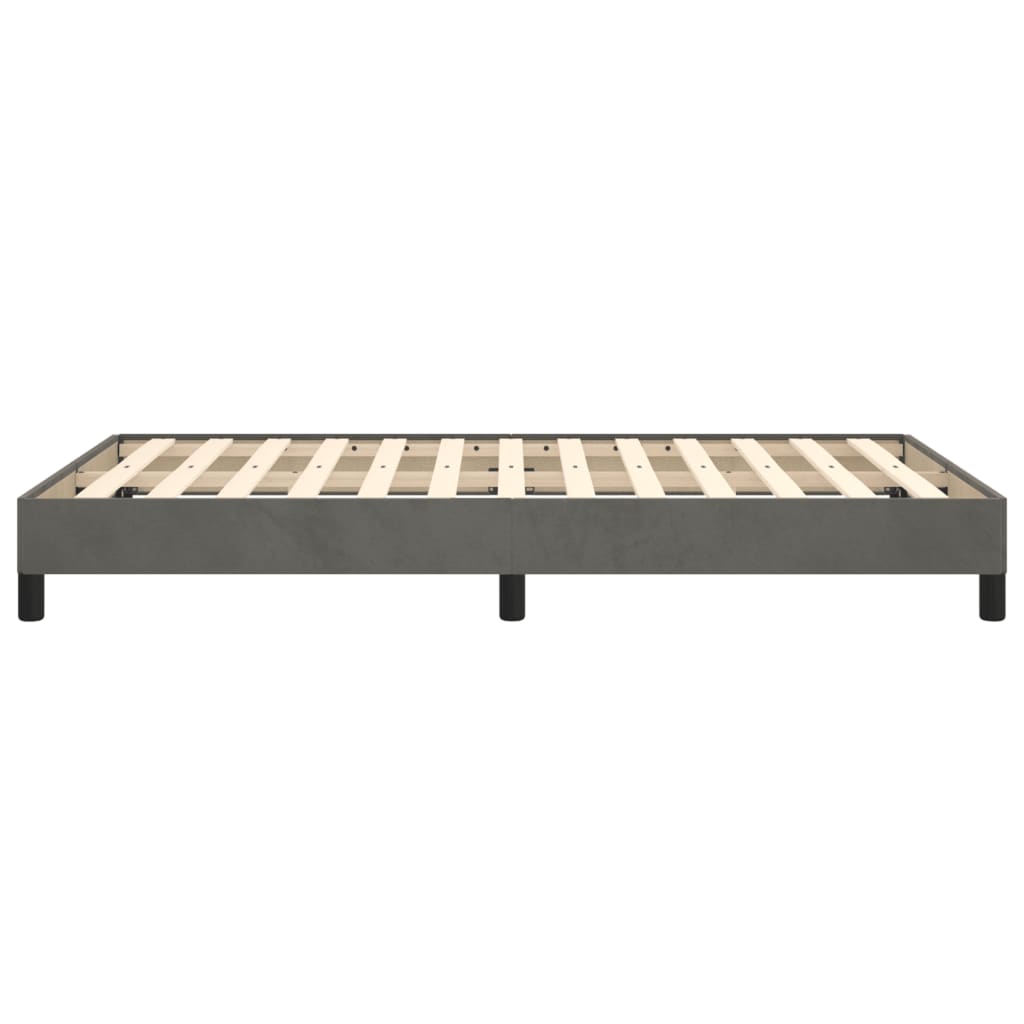 Bedframe Fluweel Donkergrijs 120 x 190 cm 25 cm